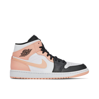 Air Jordan 1 Mid Arctic Orange Black Toe Crimson Tint