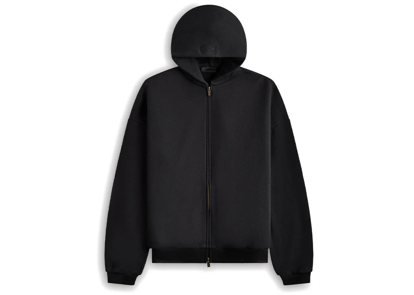 Fear of God Essentials Heavy Fleece Full Zip-up Hoodie Black
