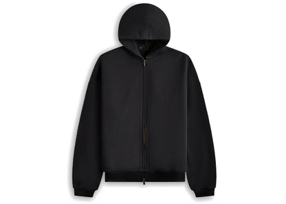 Fear of God Essentials Heavy Fleece Full Zip-up Hoodie Black