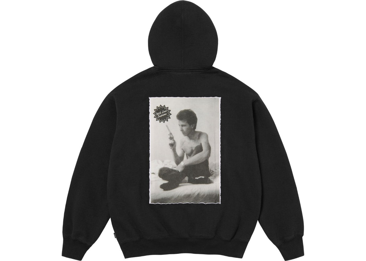 Supreme Larry Clark Zip Up Hooded Sweatshirt Hoodie Black