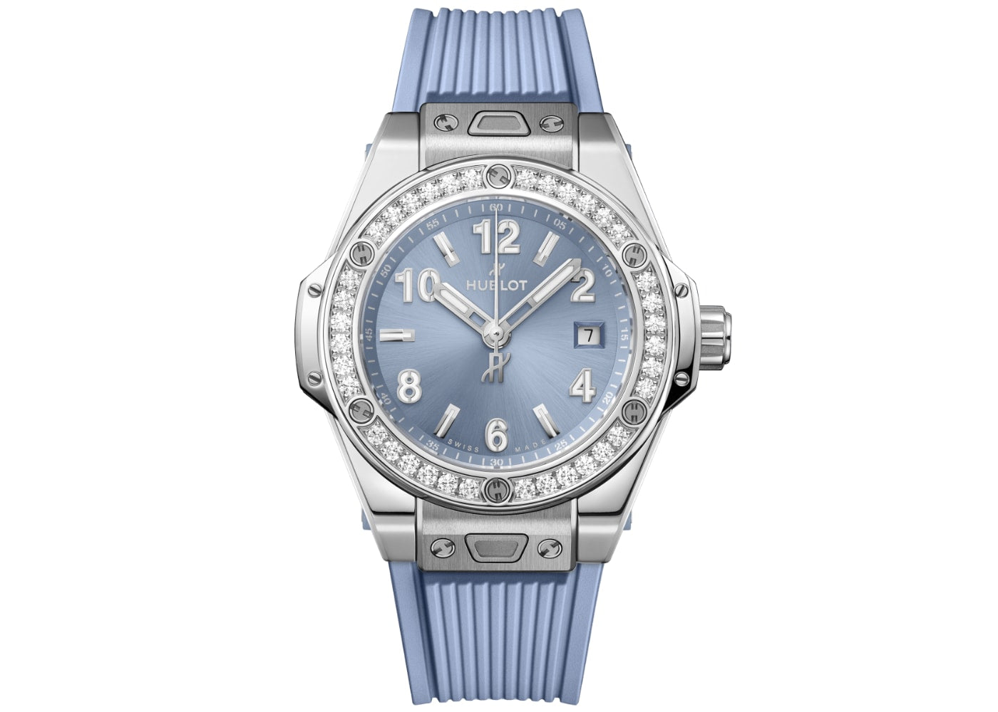 Hublot Big Bang One Click Steel Coal Blue Diamonds 33mm | 485.SX.717B.RX.1204