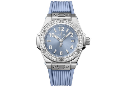 Hublot Big Bang One Click Steel Coal Blue Diamonds 33mm | 485.SX.717B.RX.1204