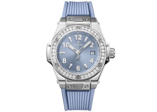Hublot Big Bang One Click Steel Coal Blue Diamonds 33mm | 485.SX.717B.RX.1204