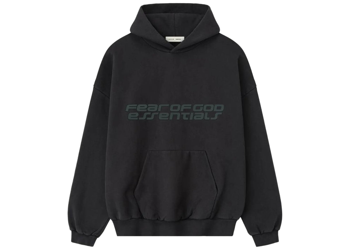 Fear of God Essentials Heavy Fleece 90's Hoodie Vintage Black