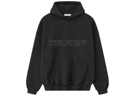 Fear of God Essentials Heavy Fleece 90's Hoodie Vintage Black