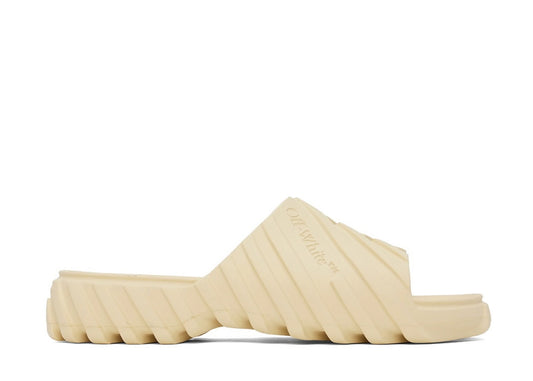 Off White Exploration Angora Rubber Slide Sandals