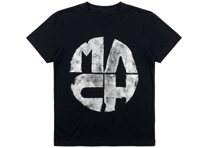 Mach Designs Damaged Iconic White Logo T-shirt Black
