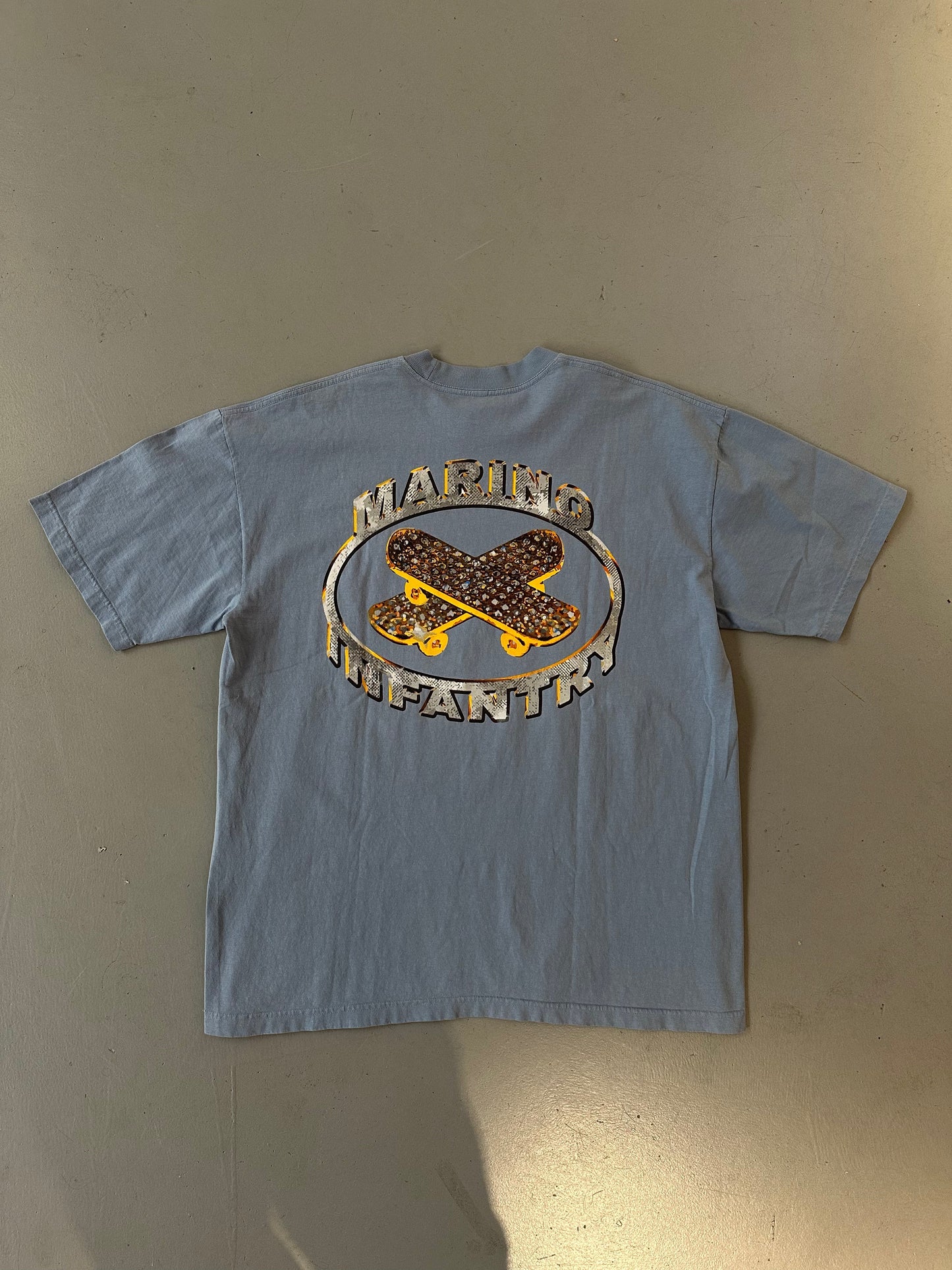 Marino Infantry OG Logo T-shirt Oversized Baby blue