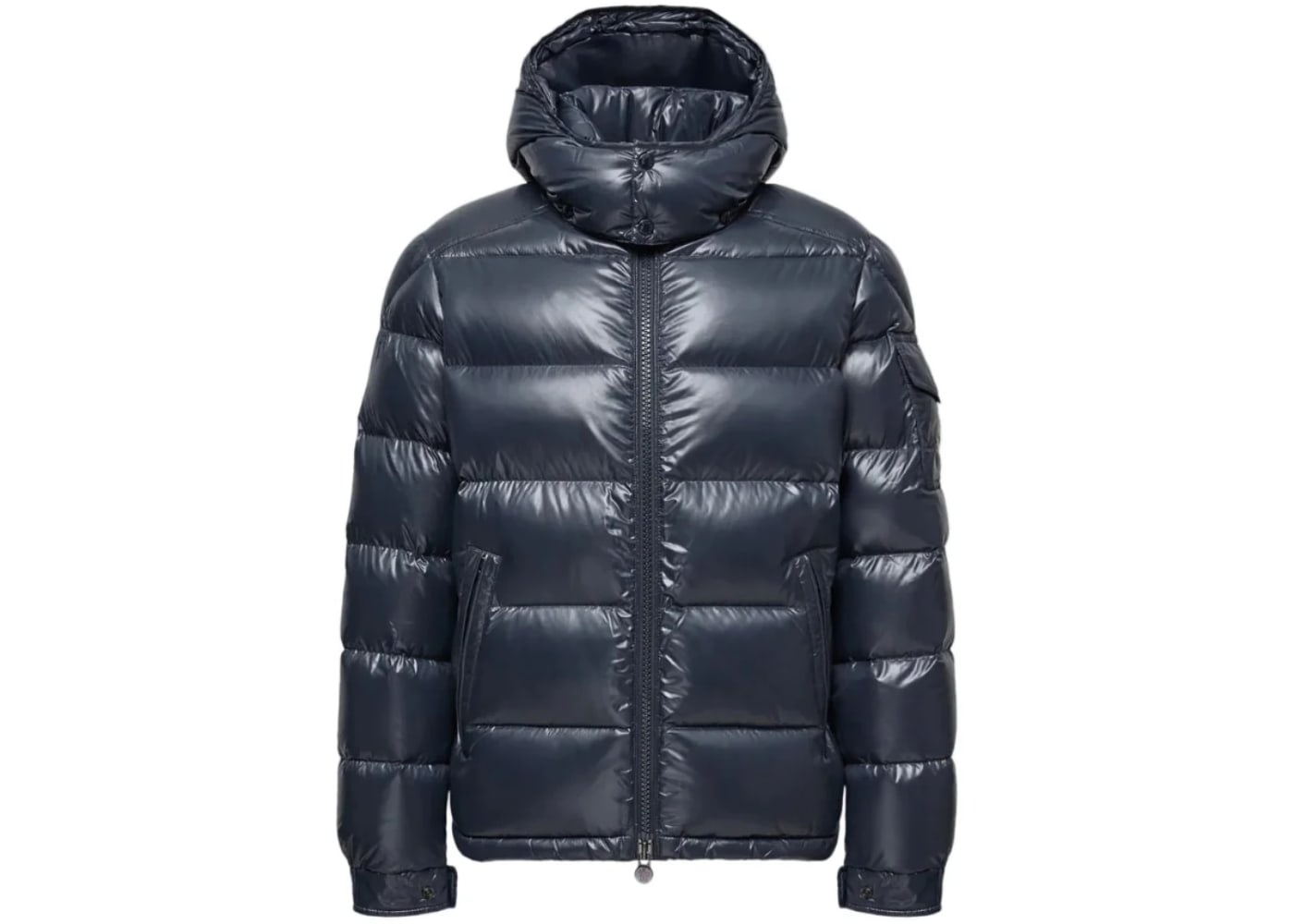 Moncler Maya Hooded Short Down Jacket Navy