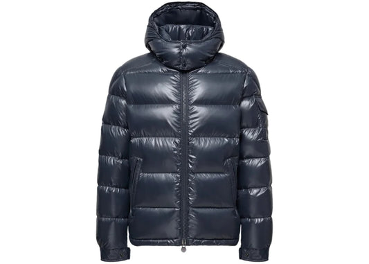 Moncler Maya Hooded Short Down Jacket Navy