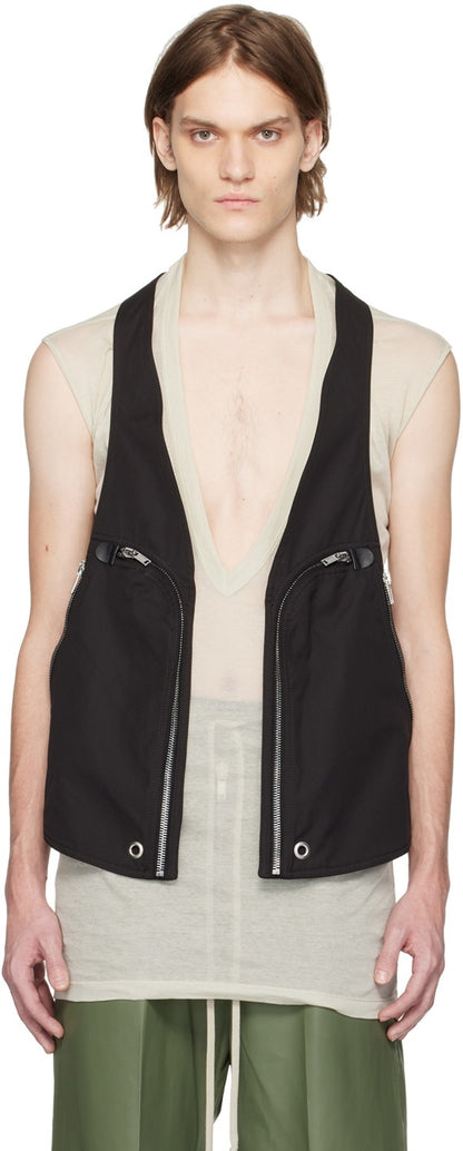Rick Owens Black Bauhaus Vest