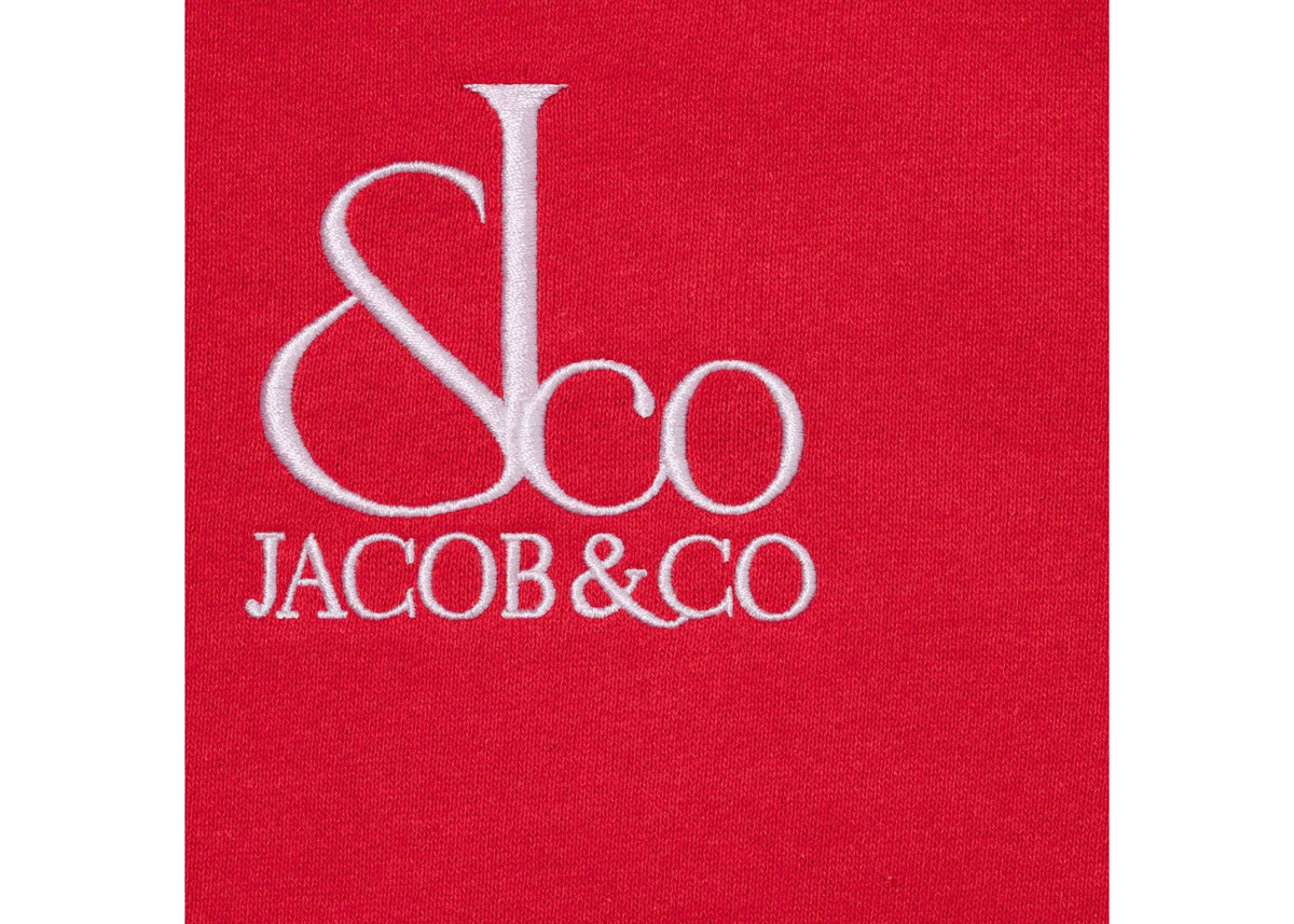 Supreme La Martina Jacob & Co Zip Up Sweatshirt Red