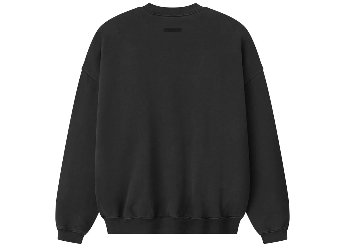 Fear of God Essentials Campus 90's Crewneck Sweatshirt Faded Black