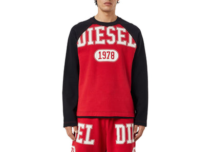 Diesel S-RAGLEN Graphic Sweatshirt Black
