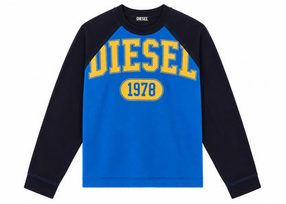 Diesel S-RAGLEN 1978 Graphic Sweatshirt Blue