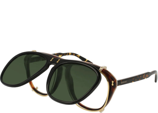 Gucci Sunglasses GG0128S 006 Black Leopard