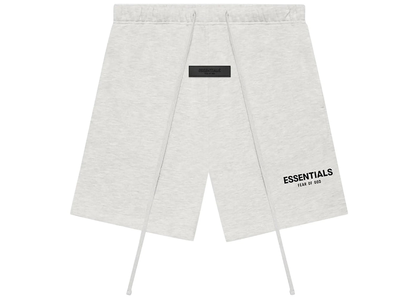 Fear of God Essentials Logo Track Shorts Light Oatmeal Grey