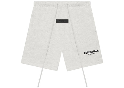 Fear of God Essentials Logo Track Shorts Light Oatmeal Grey