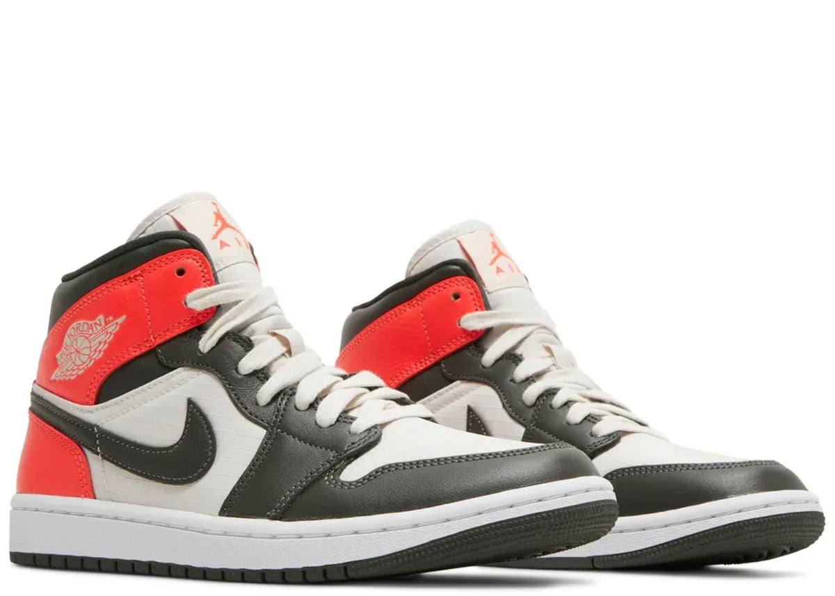 Jordan 1 Mid Newsprint Light Orewood Brown (Women's)