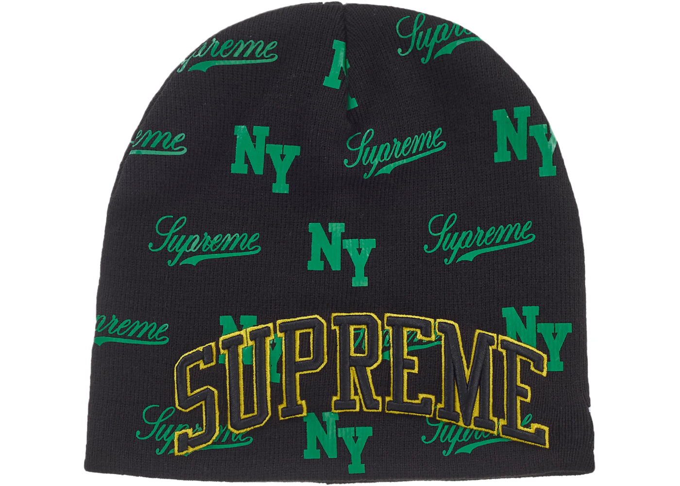 Supreme New Era Monogram Beanie Black