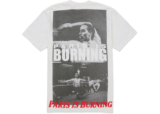 Supreme Paris Is Burning Tee White