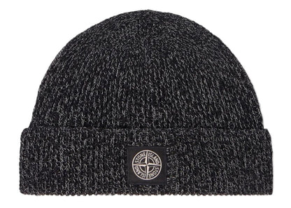 Stone Island Knit Reflective Hat Beanie Black