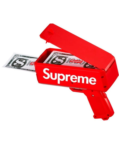 Supreme Cash Cannon Money Dollar Toy Plastic Gun Red (SS17)