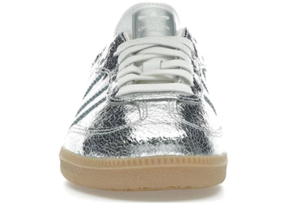 adidas Samba OG Silver Metallic Cracked Leather (Women's)