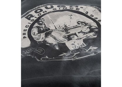 Rough Singer Emblem Hoodie Washed Grey