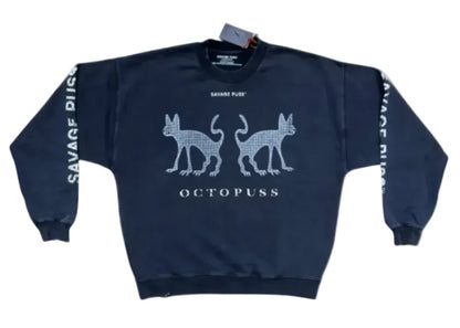 Savage Puss™ vintage heavy crewneck