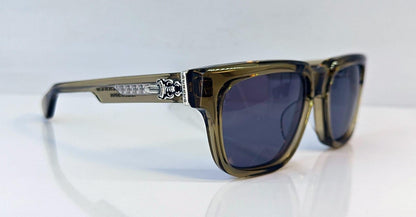 Chrome Hearts Box Officer Sunglasses Transparent Gold