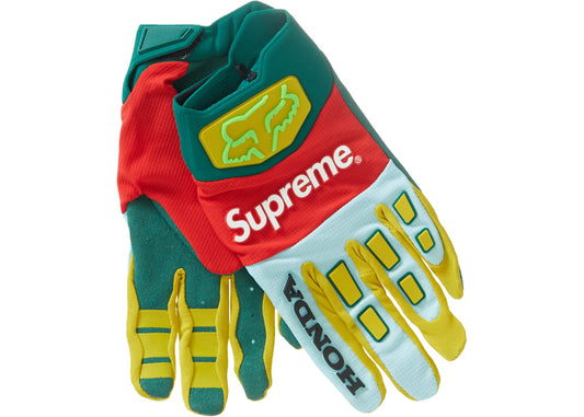 Supreme Honda Fox Racing Gloves Green Moss (FW19)