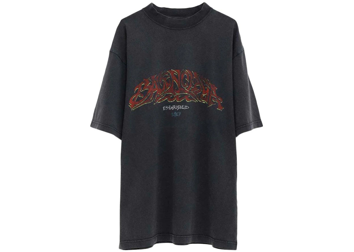Balenciaga Offshore T-shirt Washed Black