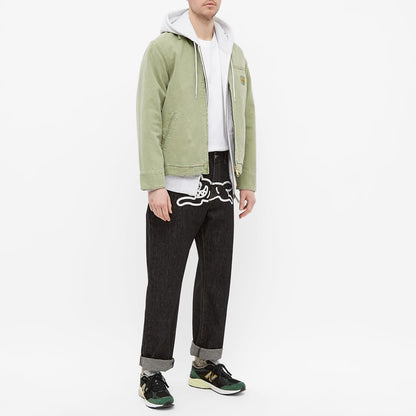 ICECREAM Running Dog Denim Pants Black