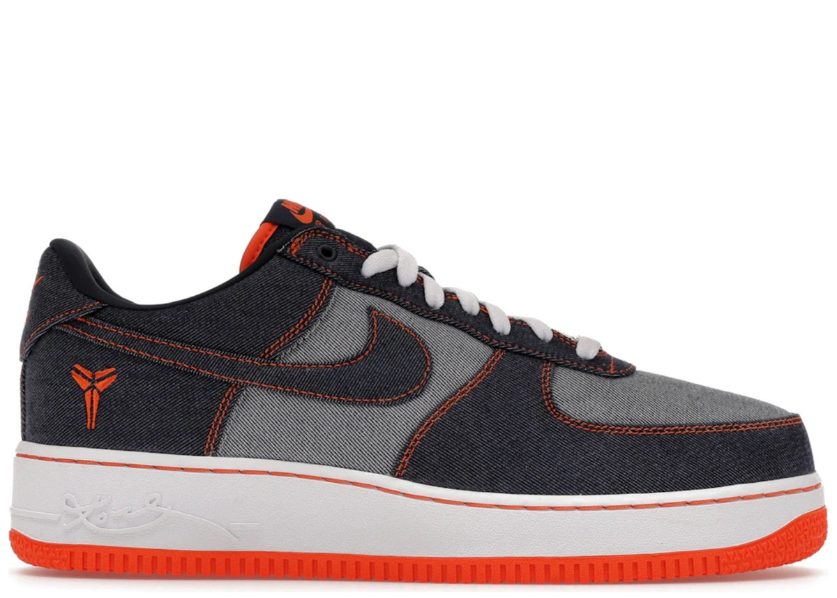 Nike Air Force 1 Low Protro Kobe Bryant Denim Obsidian Safety Orange