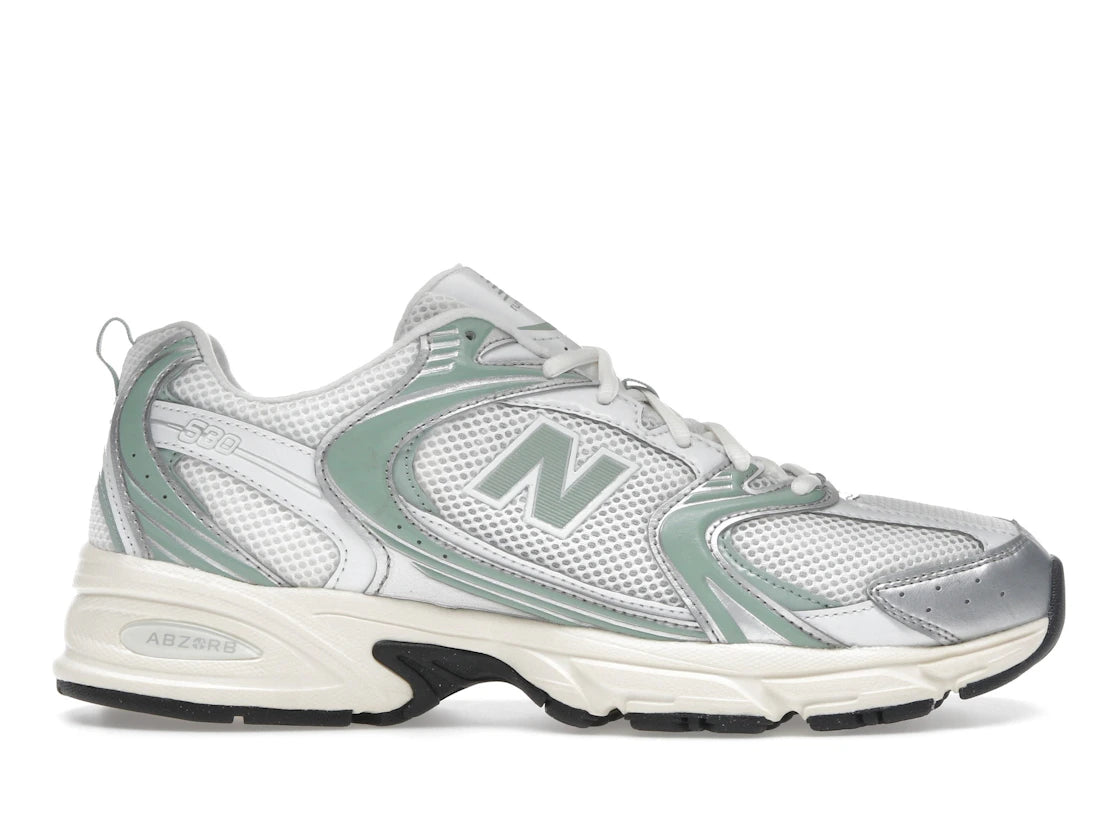 New Balance 530 Silver Metallic Mosaic Green