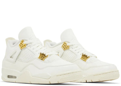 Air Jordan 4 Retro Sail Metallic Gold (Womens)
