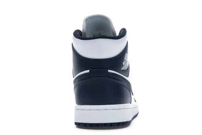 Jordan 1 Mid White Metallic Gold Obsidian