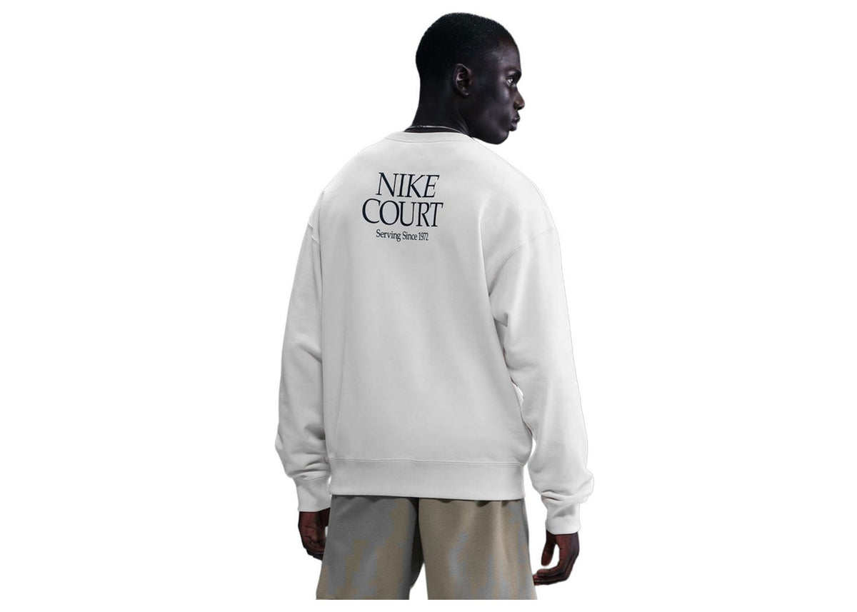 NikeCourt Men's French Terry Crewneck Top Phantom