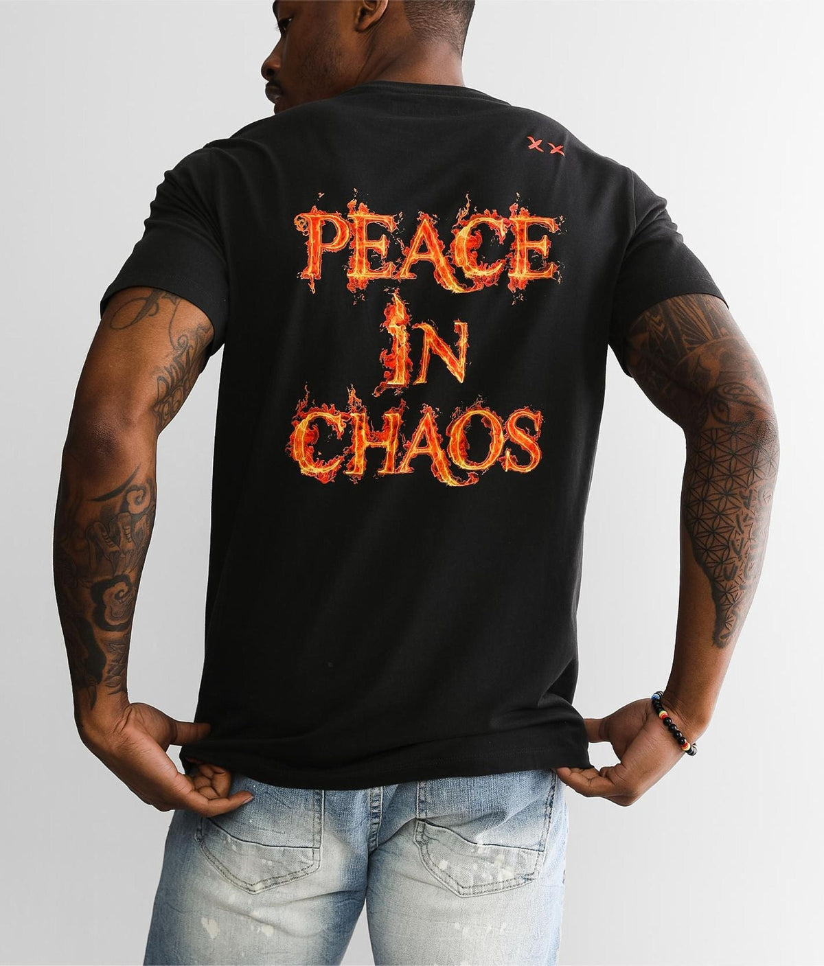 Cult of Individuality Peace Sign T-Shirt Black