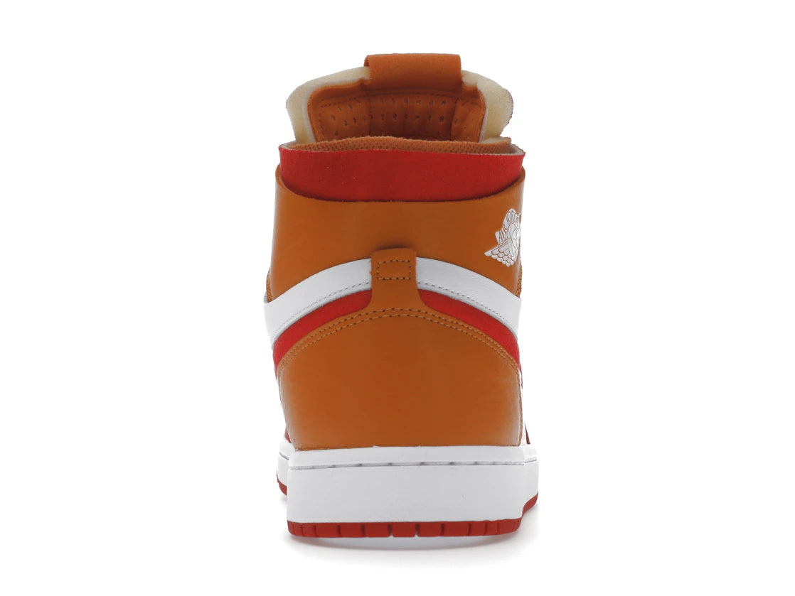 Jordan 1 High Zoom Air CMFT Fire Red Hot Curry (Women's)