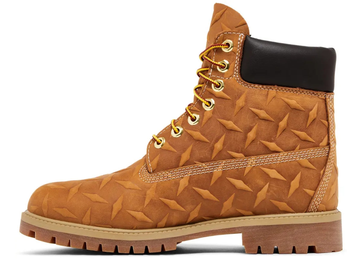 Timberland 6" Premium Waterproof Boot Supreme Diamond Plate Wheat