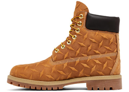 Timberland 6" Premium Waterproof Boot Supreme Diamond Plate Wheat