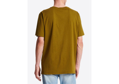 BALMAIN Aside Logo T-shirt Khaki Green