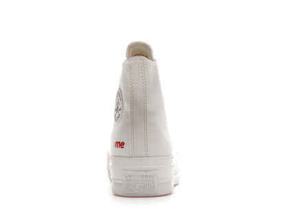 Converse Chuck Taylor All Star Lift Hi White Red (Women's)