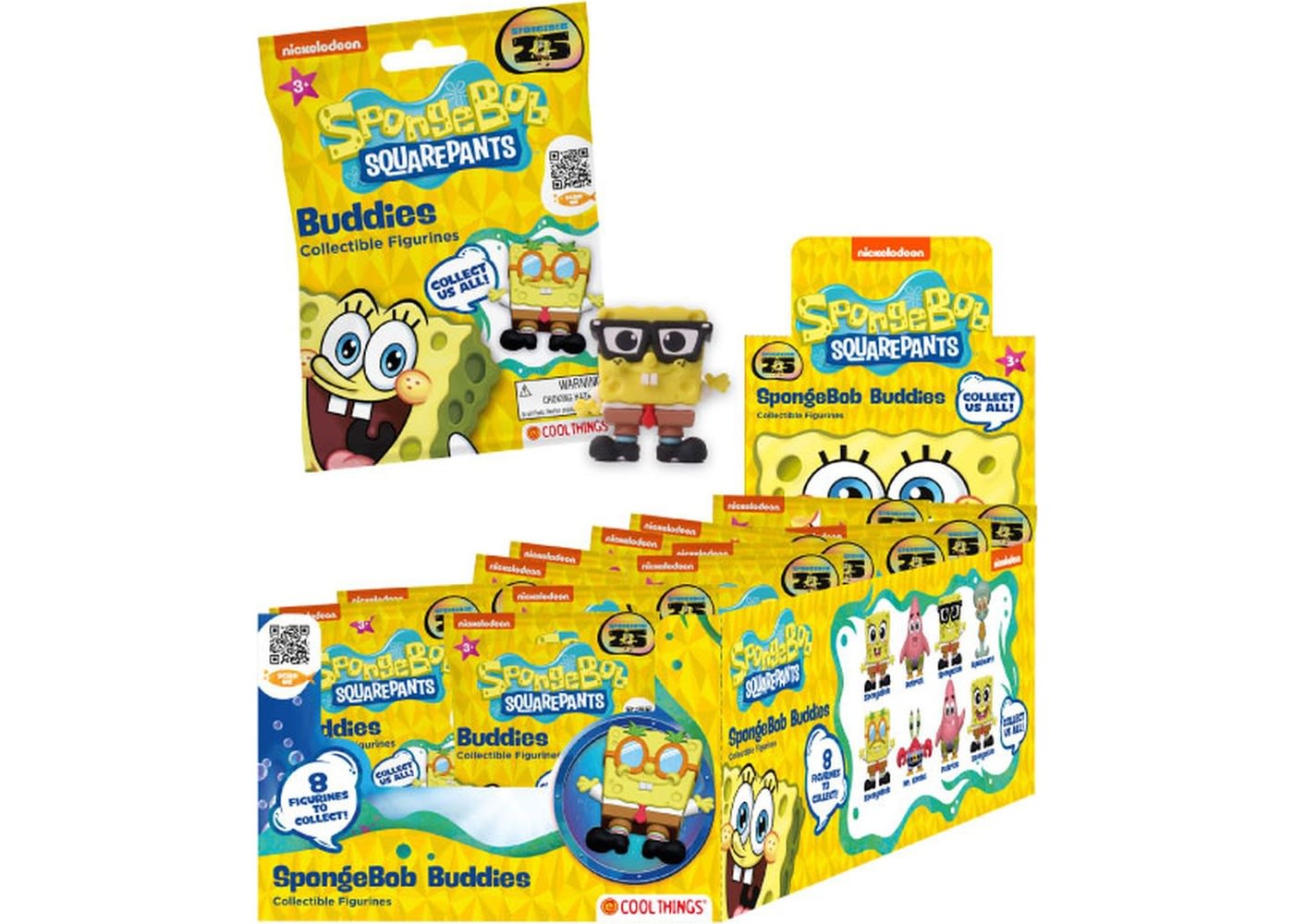 Spongebob Squarepant 3D Buddies collectible figurines Blind Box