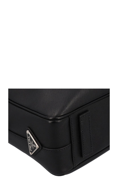Prada Saffiano Briefcase Leather Black