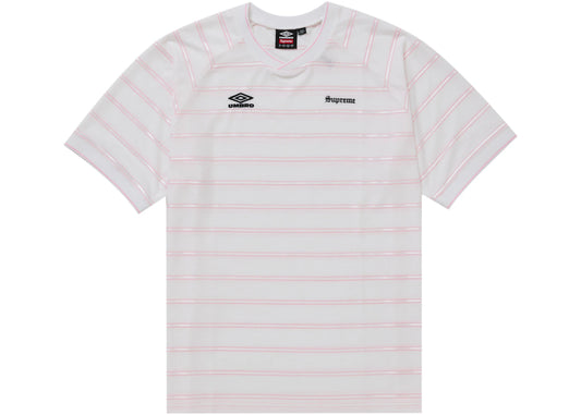 Supreme Umbro Stripe Soccer Jersey White
