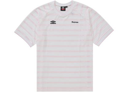 Supreme Umbro Stripe Soccer Jersey White
