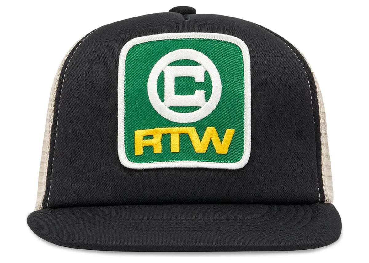 Corteiz RTW Box Trucker Cap Black